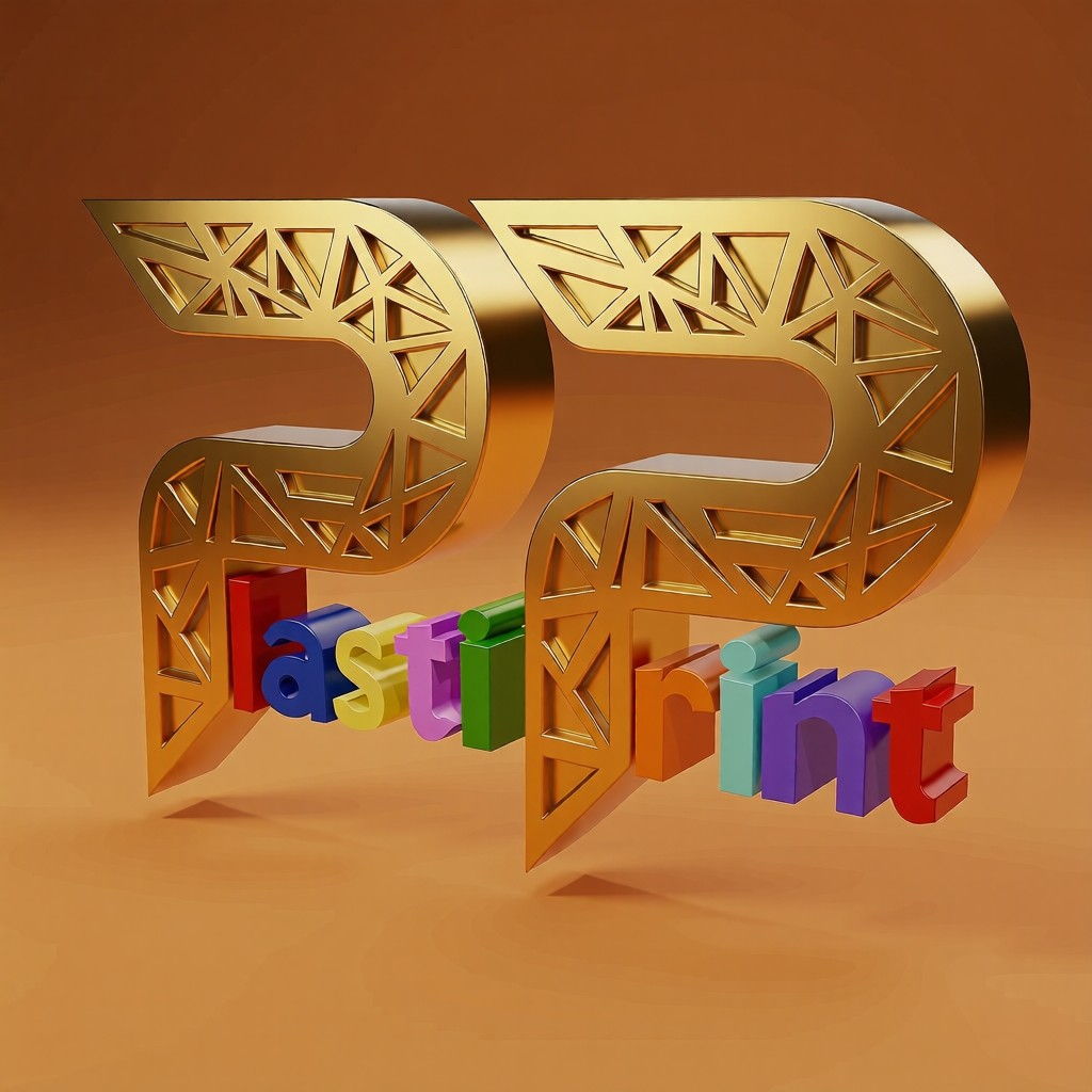 PlastiPrint 3D logo render